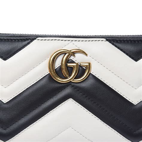 gucci calfskin matelasse pearl gg marmont zip around wallet|Handbags & Accessories .